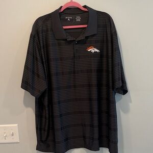 Antigua Men's Black Polo with Team Logo